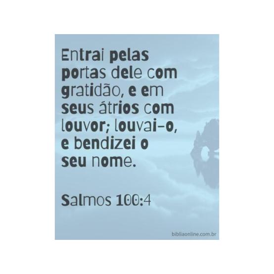 Ações de graça e louvor
