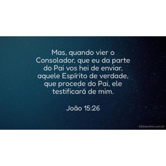 O Espírito Santo concorda com a palavra