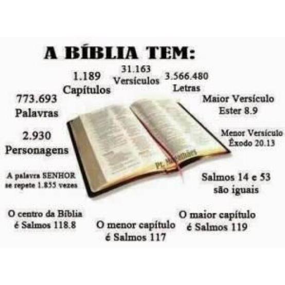 A Bíblia está repleta de conhecimento