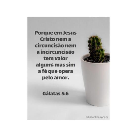 Fé que atua pelo amor