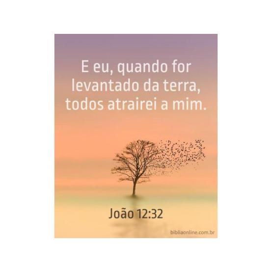 Atraídos para o salvador crucificado