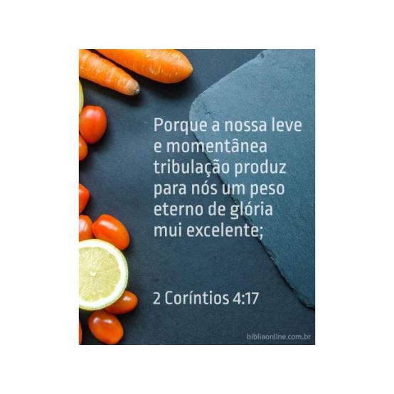 O eterno peso de glória