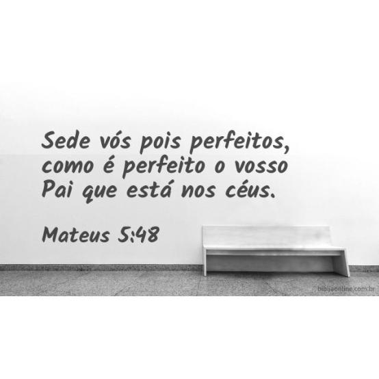 Perfeição, o alvo a ser alcançado