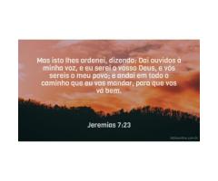 Para com a palavra de Deus