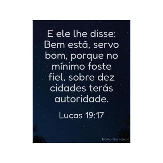 Fidelidade nas coisas pequenas