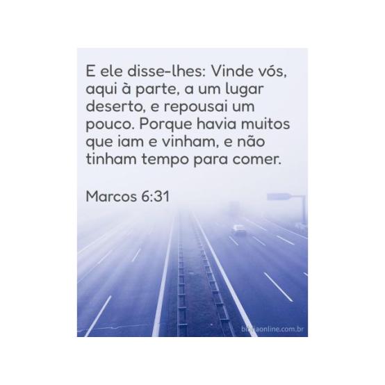 “Vinde à parte, e descansai”