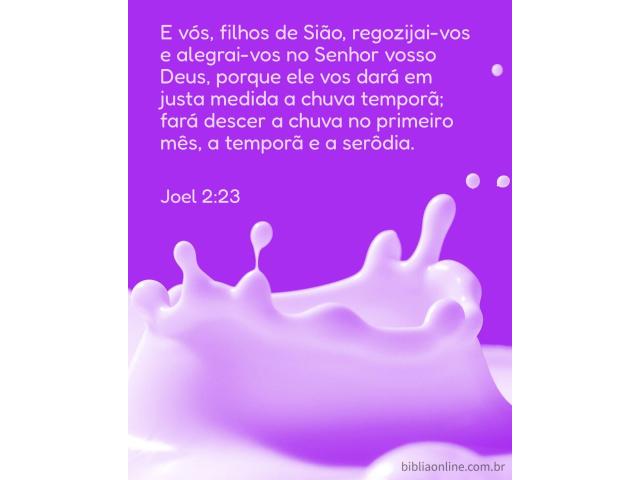 A chuva temporã do Espírito de Deus
