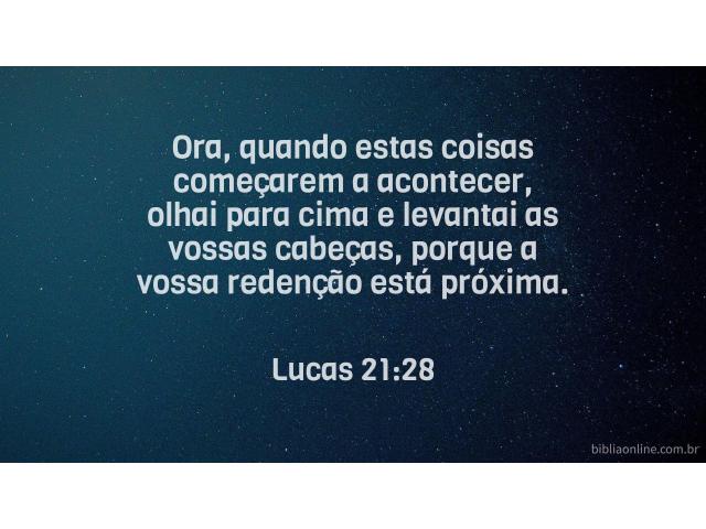 A redenção está próxima