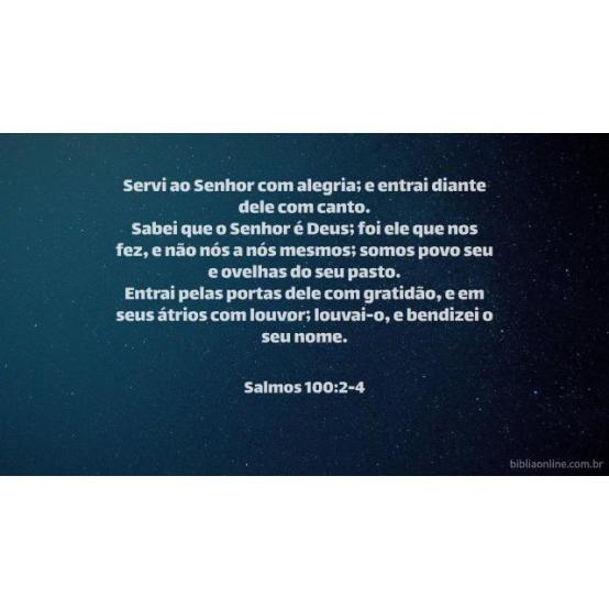 Alegria, não tristeza