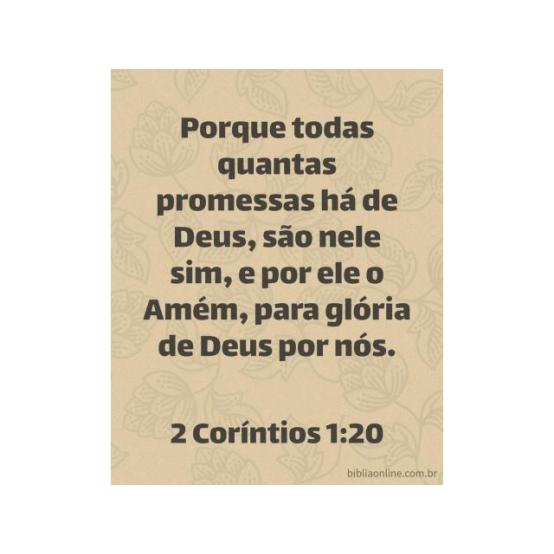 Suas promessas são minhas