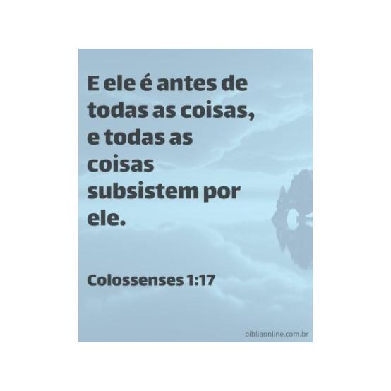 Toda a natureza mantida por Deus