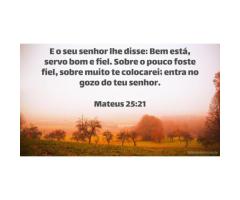 Deus recompensa a fidelidade
