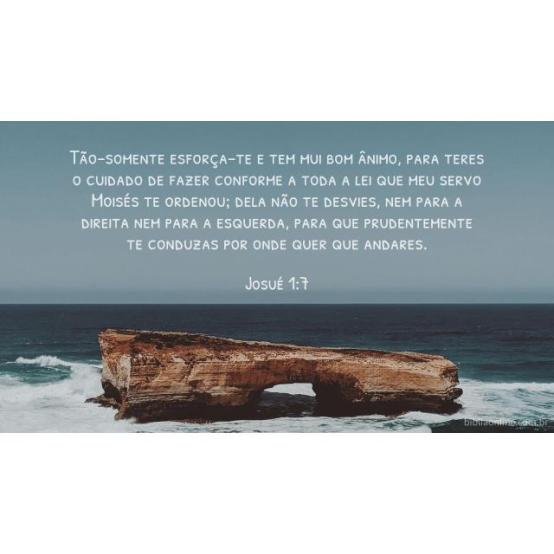 Sê forte e corajoso