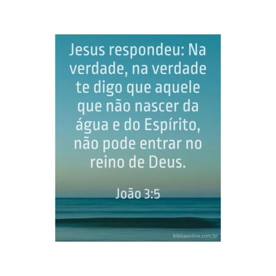 Nascido da água e do Espírito