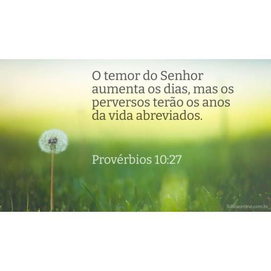 O temor de Cristo melhora a saúde