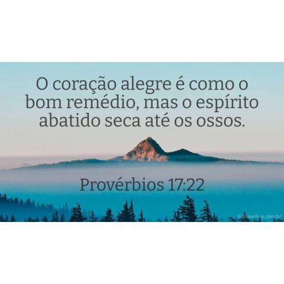 O coração alegre é bom remédio