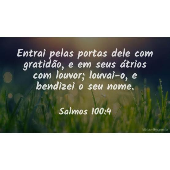 Ações de graça e louvor