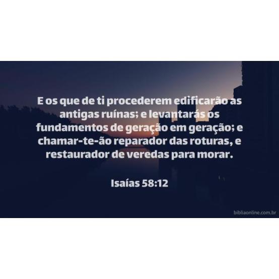 Restaurar as veredas antigas